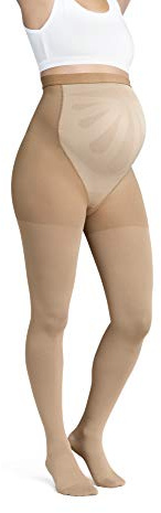 Jobst Opaque Closed Toe Maternity Pantyhose - 15-20 mmHg Caramel Medium 7861921
