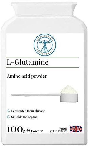 Complementary Supplements - Pure L-Glutamine Amino Acid Powder - Unflavoured - Vegan - Free from Preservatives - Made in UK - 100g