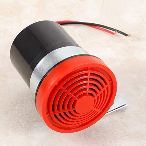 Tbest Summer 12V Rückfahrwarner, 12Volt Pieper Alarm Rückwärtsgang, Universal 12V 105Db Auto Rückfahr Alarm Back Up Horn Reverse Beeper Summer, Rot, Acrylnitril-Butadien-Styrol (ABS) Material