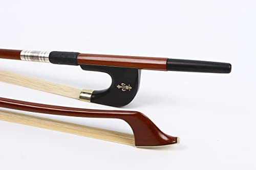 Yinfente Arco verticale per contrabbasso 3/4 Germania Archi Advance Brasile legno Stick Rana in legno di ebano Archi per capelli Archi per capelli Archi per bassista a corda Archi bassi verticali
