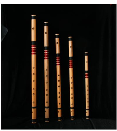 Professional Bansuri, 440hz tuned, thick Assam bamboo - All Keys: D C A G E World Class Luthier Made by Bansuri World Class Luthier (Key D - Re)