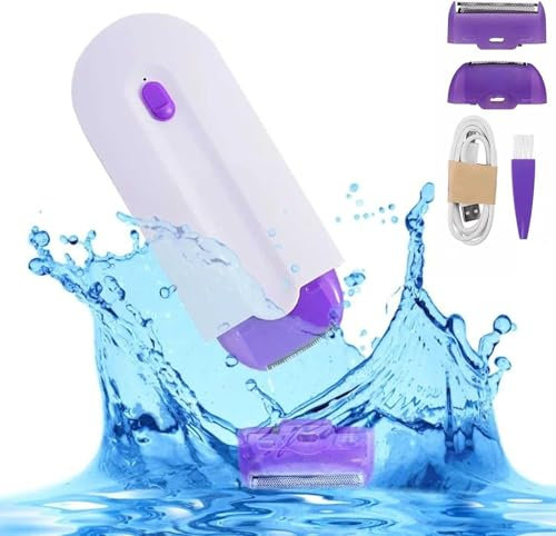 Stock Lider-Depiladora Inalámbrica Afeitadora Femenina Recortadora Vello Luminoso Segura y Suave la Piel depilación máquina portátil multifuncional removedor recargable 2 en 1