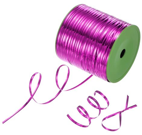 M METERXITY Metal Twist Ties, 350 Yards Metallic Twists Tie Bread Twisty-Ties for Party Decoration/Garden Plant/Gift Wrapping Bag/Cake/Pops Candy/Bakery Bags [Rose Red]