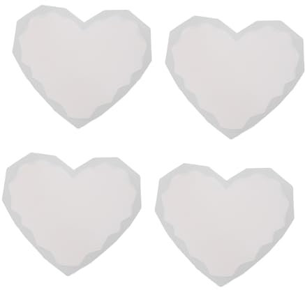 BELLIFFY 2 Set Di Design A Forma Di Cuore in Silicone Facili Da Usare Per Progetti Epossidici 4 Pezzi*2