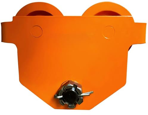 Manuelle Laufkatze, Tragkraft 2200 lbs/1 Tonne, Schubträgerlaufkatze mit Zwei Rädern, einstellbar für I-Trägerflanschbreite 2,5 bis 7, Hochleistungs-Garagenhebezeug aus legiertem Stahl für gerade