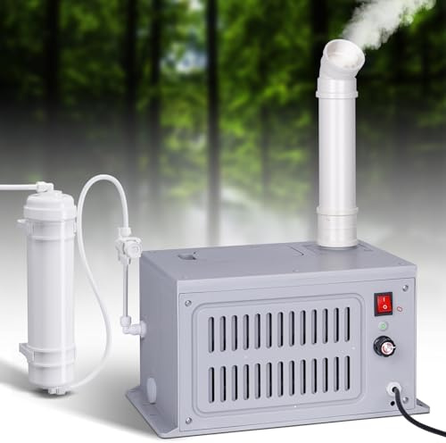 MOGOULUA Industrieller Luftbefeuchter Großes Volumen Mist Luftbefeuchter Ultraschall Nebelmaschine Outdoor Kühlsystem für Werkstatt Supermarkt Lager Pflanze Gemüse Gewächshaus
