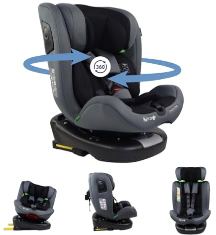 Mobiclinic®, Seggiolino Auto, ISOFIX, Girevole 360º, I-Size ECE R129, Top Tether, Gruppo 0/1/2/3, Convertibile, 0 a 36kg, Cintura 5 punti, 0 a 12 Anni, Regolabile, Reclinabile in 3 Posizioni, Pandafix