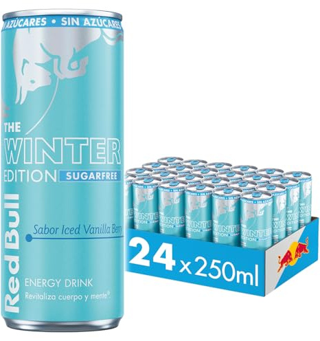Red Bull Bebida Energética, Ice Vanilla y berry sugarfree 24x250ml