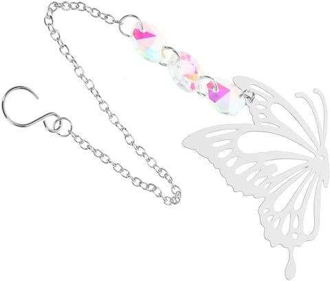 DECHOUS Hanging Crystal Butterfly Pendant Sun Catcher for Windows Decorative Garden Suncatcher