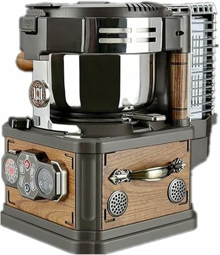 Tostador eléctrico de granos de café, máquina tostadora de café, secador de granos de café vintage, 3 modos de horneado, 8 engranajes for hornear, 24 combinaciones, control preciso de temperatura~/