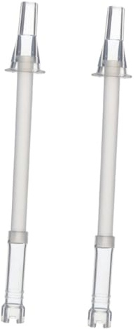 ZUNOXAZ 2 Pack Reusable Silicone Straws Water Bottle Straw Accessories for Big Belly Bottles and Insulated Tumblers Replacement Straws for Cold and Hot Drinks 21.00 cm