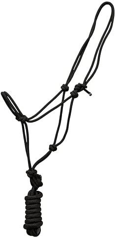 Royal Reins Horse Rope Halter with Lead Rope – 4 Knot Nylon Training Halter for Horses, Soft Control Rope Halter for Groundwork, Durable Horse Halter for Trainers & Daily Use