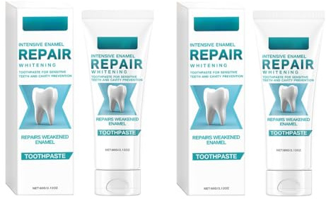 Dentifricio Detergente Delicato - Rimuove Macchie/tartaro, Rinfresca L'alito, Ripara Lo Smalto, Cura Quotidiana Dei Denti(2PCS)