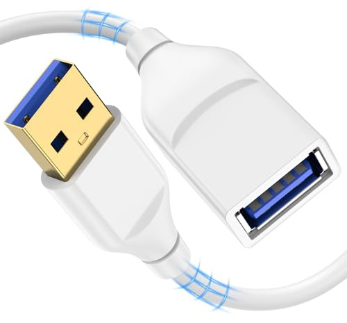 USB 3.0 Extension Cable, 6ft USB A Male to USB A Female Printer Extend Cord