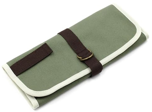 JHSDHYD Camping Cookware Organizer Bag Borse for utensili da campeggio, borse portacoltelli da chef, borse da cucina, posate(Green)