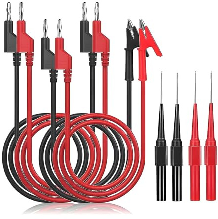 Electrical Test with 4MM Banana Plugs Conductors for Multimeters Oscilloscopes and Power Testing Hv Test Cables