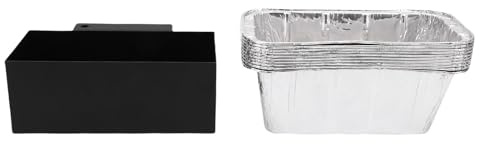 TZLMWDFRWG Juego de Bandeja de Goteo para Recoger Grasa, Universal, a Prueba de Fugas, Reutilizable, Taza para Grasa de Plancha para Barbacoa de Acero Inoxidable