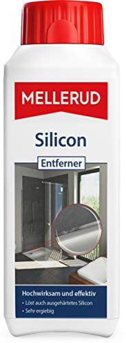 MELLERUD Silicon Entferner | 1 x 0,25 l | Reinigungsmittel zum Entfernen von Siliconfugen | säurebeständige Oberflächen | löst ausgehärtetes Silicon | Acryl | Glas u.v.m.
