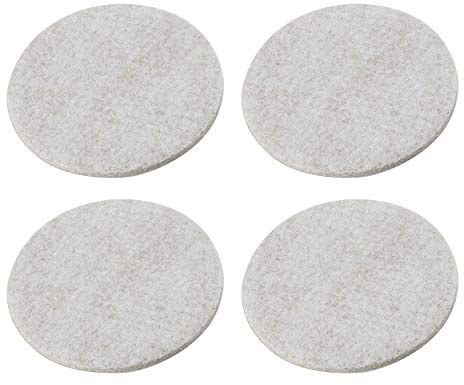4 Pack Rok Hardware 3 Round Felt Pads Sliders Gliders for Legs Chair Sofa Furniture Movers