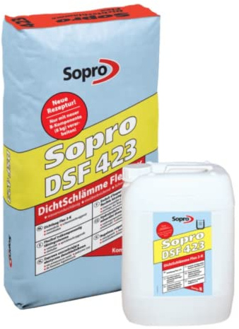 SOPRO DSF 423 DichtSchlämme Flex 2-K komp.A + B Abdichtung Schlämme (komp.A + B Abdichtung Schlämme)