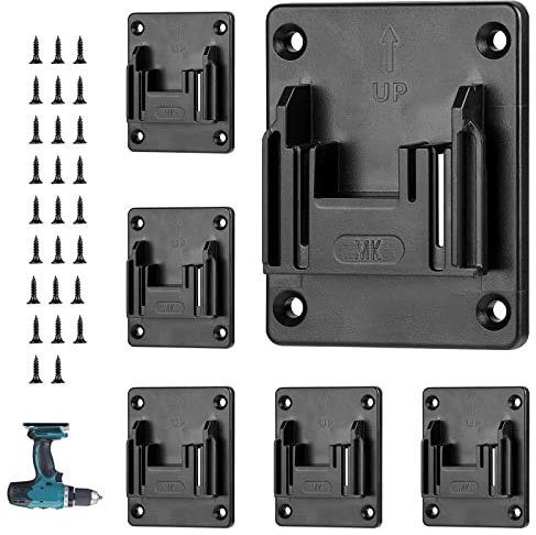 Laimiao 6Pcs Werkzeughalter, Maschinenhalter Wandhalterung für Makita 18V Bohrwerkzeuge & power multitool，Werkzeugaufbewahrung