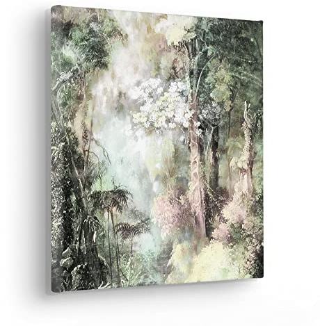 Komar Stretcher Frame Picture in Real Wood Frame - Lost without Trace - Size 30 x 30 cm - Wall Art Print Wall Decoration Design for Living Room Bedroom