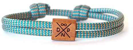 Holz Gravur Armband, Initialen Armband, Partnerarmband, Paarschmuck, personalisiertes Segeltau Armband, Familienarmband, Wunschgravur, Holzschmuck