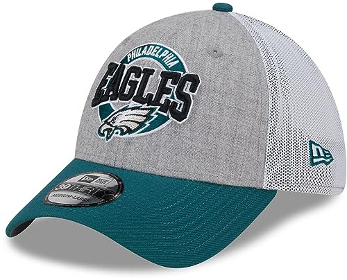 New Era Philadelphia Eagles Trucker Cap Basecap Baseballcap Truckercap Meshcap Damen/Herren - Hinten geschlossen, mit Schirm, Schirm Frühling-Sommer Herbst-Winter Frühjahr Sommer Herbst Winter - S/M
