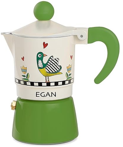 Egan Moka Collezione Cocoricò. Oggetto Realizzato in Alluminio Verde. La referenza è 228068