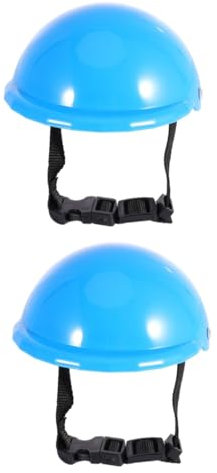 INOOMP 2stücke Pet Hundehat Schutzhelm Für Hunde Sonnenschutz Regenschutz Weiche Polsterung Kleine Blau Sicheres Zubehör Für Haustiere