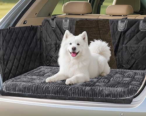 Loiion Letto per Cani Grande, Cuscino Auto Cane Sedili Posteriori, Divano per Cani Taglia Gande, Personalizzato per Prolunghe Sedili, Morbido e Antiscivolo，127x62,5 cm