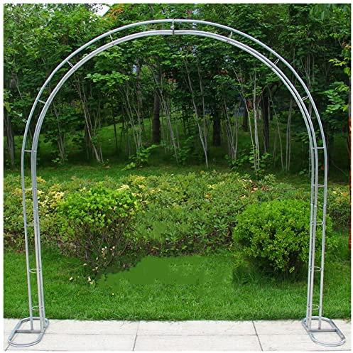 Arche de Jardin en Treillis métallique, pergola Robuste pour Plantes grimpantes, Arches à rosiers avec Base, Treillis en Acier pour Arche de Mariage, pour fête.