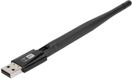 Lazmin112 Adaptateur Réseau USB, Carte LAN sans Fil PC Bibande 2.4G et 5.8G, avec Antenne Externe 3,5dbi, Prix en Charge de la Fonction Analogique pour Partager Le WiFi
