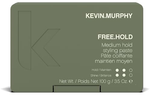 Kevin.Murphy Free.Hold Gel Coiffant Tenue Moyenne, 100 g | Pour Tous Types de Cheveux, Tenue Moyenne Flexible, Éclat Naturel, avec Cire de Carnauba, sans Sulfates ni Parabènes