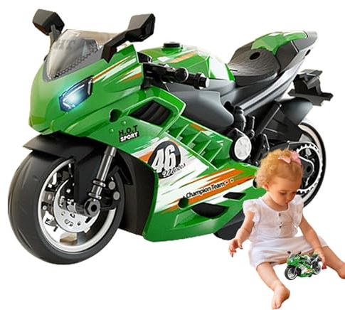 Toy Motorcykel,Motorcykel Toy Kit - Ljudleksaksset modellsats - Minidriven leksaksmotorcykel med ljud och för barn och vuxna
