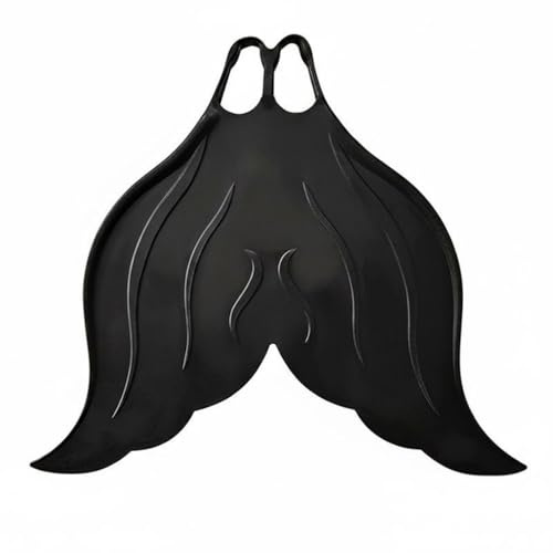 FytStycale Monofin Nuoto Monopinna Sirena Silicone Pratica Allenamento Morbide Resistenti Adatta Piscina Fotografia Sottacqua Attività Ricreative , Nero Elegante , 33-36