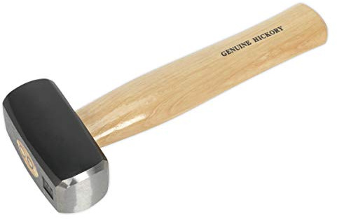 Sealey CHH25 Club Hammer with Hickory Shaft, Silver, 2.5 lb