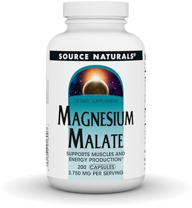 Source Naturals Magnesium Malate, 3750 mg per Serving - 200 Capsules