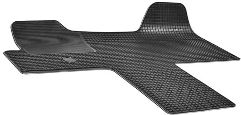 WALSER DirtGuard Gummi Fussmatten Auto für Citroen Jumper II/FIAT Ducato/Peugeot Boxer 2006-Heute, Opel Movano C 2021-Heute, Toyota Proace Max 2024-Heute, 100% passgenaue Auto Fußmatten