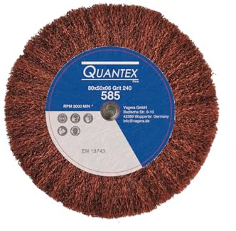 Schleifvlies 80mmx50mm, 6mm Einspannschaft Körnung: 240 - Schleifmopstift, Schleifmop, Schleifvliesrad mit Schaft.