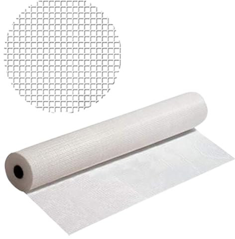 Baupark24 - Armierungsgewebe Innen & Außen 1m x 50m - Flächengewicht 165 g/m² - Putzgewebe Weiß - Putzgewebe zur Fassadendämmung - Putzgewebe Armierungsgewebe Außen & Innen