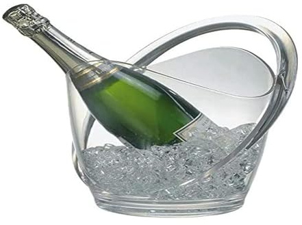 APS vin/champagnekylare, plast, genomskinlig, 9 x 12 x 16 cm