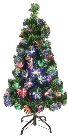 The Christmas Workshop 73570 5ft Fibre Optic Tree | Artificial Indoor Christmas Decoration | Includes Sturdy Metal Stand | 170 Tips