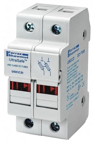 Mersen USCC2I UltraSafe Indicating Class CC Fuse Holder, 2 Pole