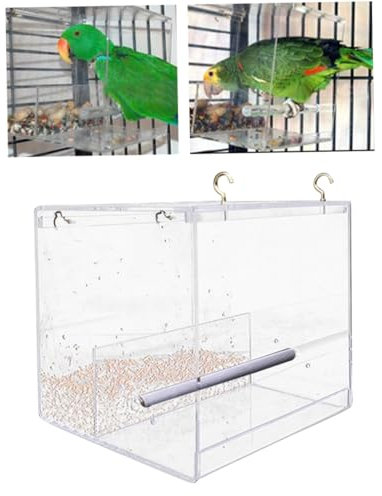 FOMIYES Mangeoire À Oiseaux en Acrylique Extra-épais - Mangeoire De Fenêtre pour Oiseaux
