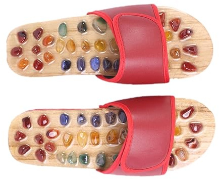 Achat Massagepantoffeln 1 Paar Rot 37 Pu Gummi Fußsohlen | Akupunkturpunkte, Natürliche Massage Sandalen, Fußpflege für Familie und Freunde