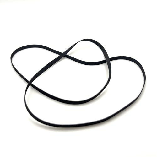 Cinturón Transmisión Correa Transmisión Plana para Tocadiscos, Fonógrafo, Gramófono, Longitud Plegada, 370-475m, 1 Unidad, para Tocadiscos Vinilo para LP Correa Transmisión (Size : Folded Length 370m