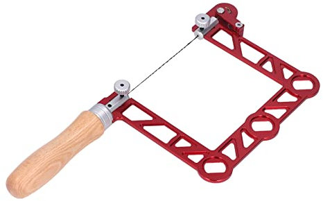 Mini Sierra de Mano para Joyería, Carpintería, Metalurgia, Manualidades, Sierra de Marquetería en Forma de U para Carpintería con de Madera (4 pulgadas)