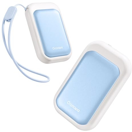 OCOOPA AI Calentadores de Manos Magnéticos Recargables Pack de 2, 5000mAh Ultra Delgado Calentador de Manos Eléctrico, Regalos para Mujer y Hombre Navidad Cumpleaños Esenciales de Invierno, UT4 Young