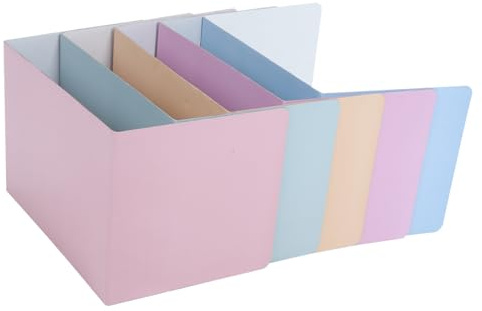 SHINEOFI Divisores de Escritorio de Papel Paquete de 5 Unidades Fácil Instalación Diseño de 3 Lados para Estudiantes Adecuado para Oficina y Entorno de Trabajo